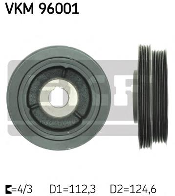 Koło pasowe wału korbowego do Chevrolet Spark (Matiz)  M200, M250