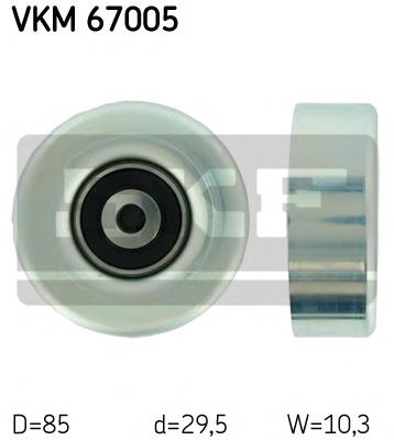 Rolka prowadząca, kierunkowa paska napędowego SKF VKM67005 cena, od 45,39 USD