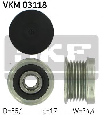 VKM 03118 SKF koło pasowe alternatora