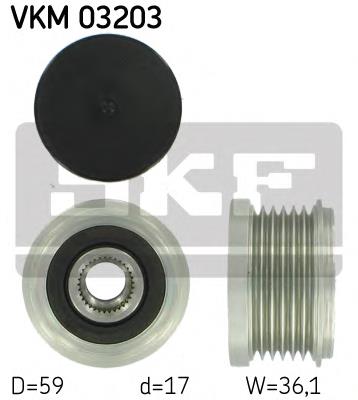 Koło pasowe alternatora SKF VKM03203 cena, od 37,46 USD