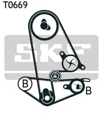 VKMA 93600 SKF pasek rozrządu, zestaw