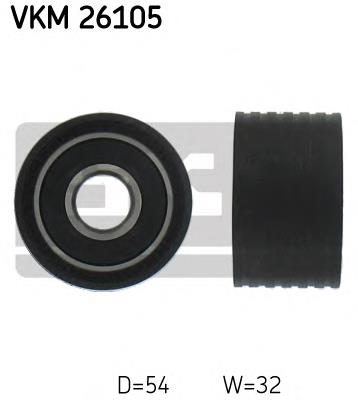 Rolka prowadząca kierunkowa paska rozrządu 8200064664 Renault (RVI)