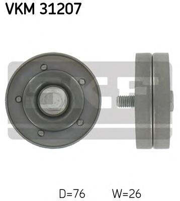 Rolka prowadząca, kierunkowa paska napędowego SKF VKM31207 cena, od 18,02 USD