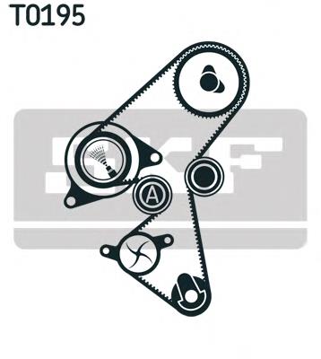 VKMC 03259 SKF pasek rozrządu, zestaw