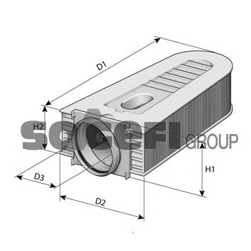 Filtr powietrza 6510940004 Mercedes