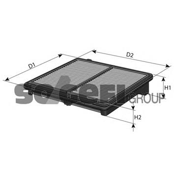 Filtr powietrza 17220RMX000 Honda