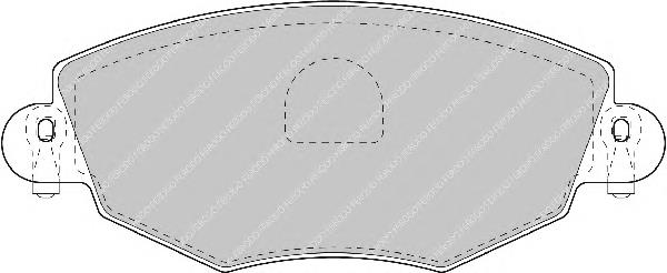 FDB1425 Ferodo klocki hamulcowe przednie tarczowe