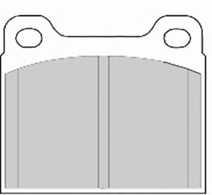 FDB704 Ferodo okładziny (klocki do hamulców tarczowych tylne)