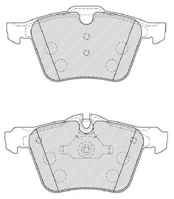Klocki hamulcowe przednie tarczowe C2Z14096 Jaguar