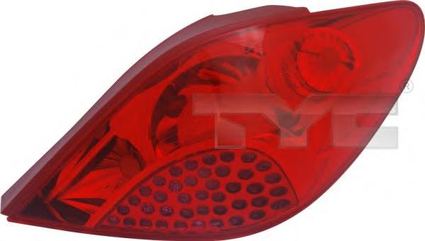 Lampa zespolona tylna lewa Peugeot 207 hatchback (WA, WC) (2006 - 2015) cena, od 88,69 USD