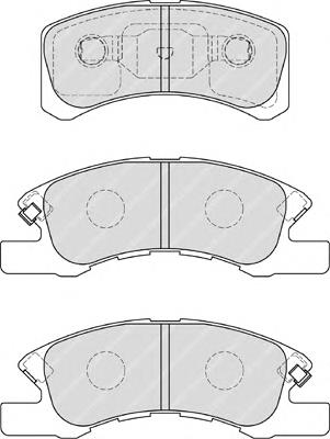 Klocki hamulcowe przednie tarczowe 4605B005 Mitsubishi