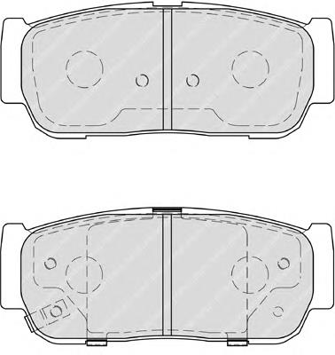 FDB4000 Ferodo okładziny (klocki do hamulców tarczowych tylne)