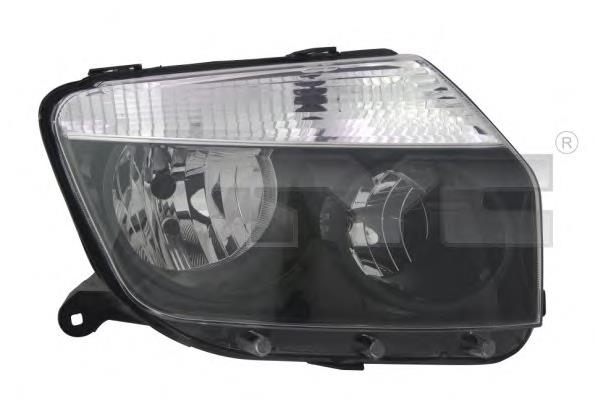 Reflektor prawy 260101684R Renault (RVI)