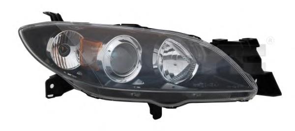 Reflektor prawy Mazda 3 sedana (BK12) (2004 - 2006) cena, od 128,30 USD