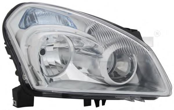 Reflektor prawy Nissan Qashqai I SUV (J10) (2006 - 2013) cena, od 248,45 USD