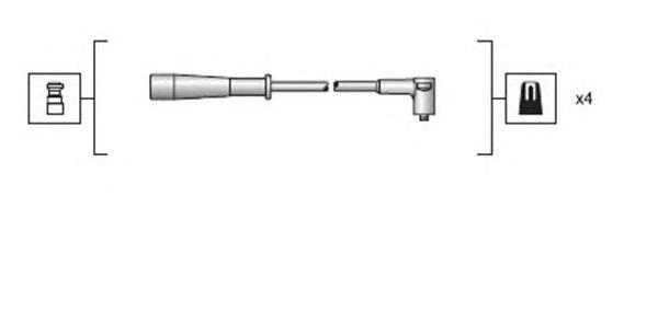 941318111130 Magneti Marelli Zestaw przewodów wysokiego napięcia