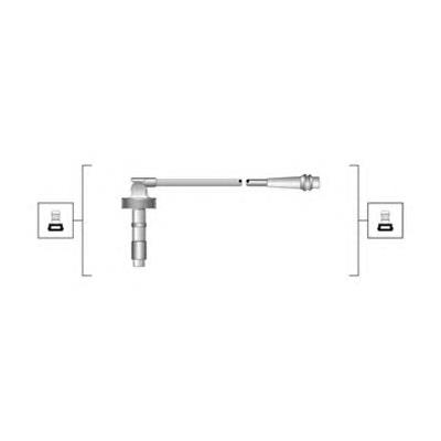 Zestaw przewodów wysokiego napięcia 7431275284 Renault (RVI)