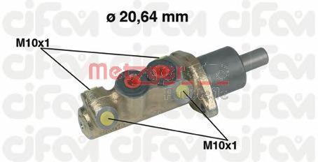 Główny cylinder hamulców M61020 Brembo