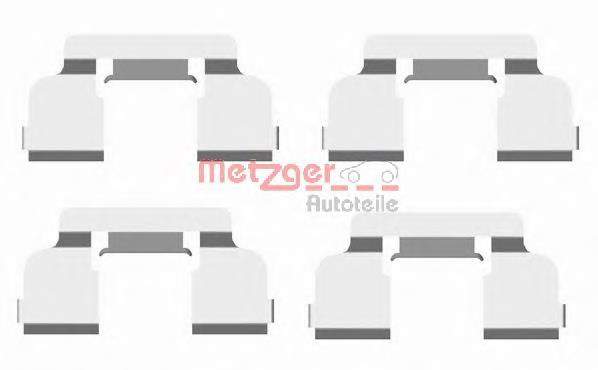 Zestaw sprężynek do mocowania klocków tarczowych przednich Renault (RVI) 410271417R cena, od 6,04 USD