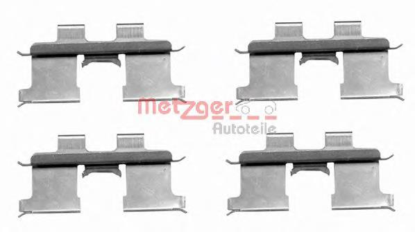 Zestaw sprężyn do mocowania tylnych klocków tarczowych 5824438300 Hyundai/Kia