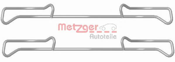 Zestaw sprężynek do mocowania klocków tarczowych przednich 5N0615269 VAG