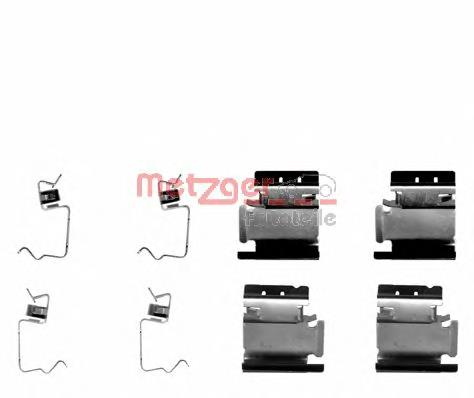 Zestaw sprężynek do mocowania klocków tarczowych przednich 7551218 Fiat/Alfa/Lancia