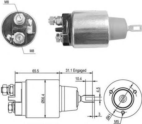 Elektromagnes rozrusznika SS0237P AS/Auto Storm