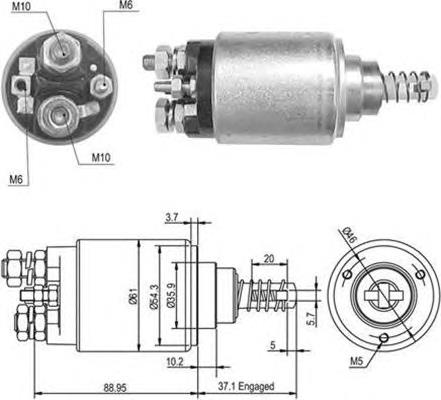 0011521710 Mercedes elektromagnes rozrusznika