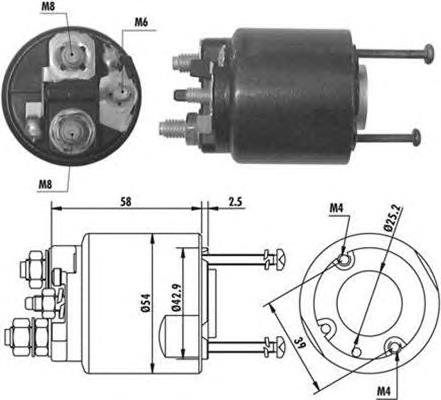 ZM495 ZM elektromagnes rozrusznika