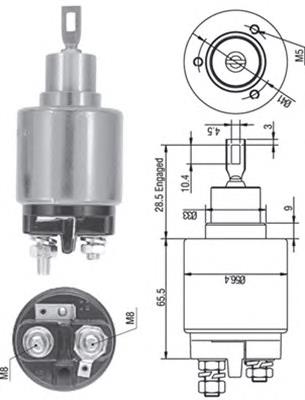 Elektromagnes rozrusznika 132265 Cargo