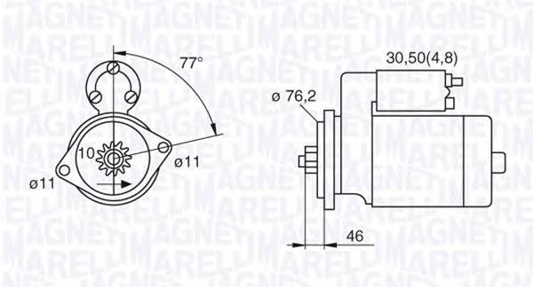 Rozrusznik VAG 0986024360 cena, od 126,30 USD