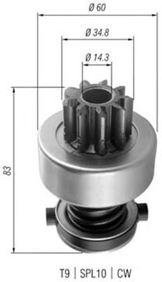 Bendiks rozrusznika do MERCEDES BENZ TRUCK TRUCK T2/LN1 (667, 668, 669, 670)