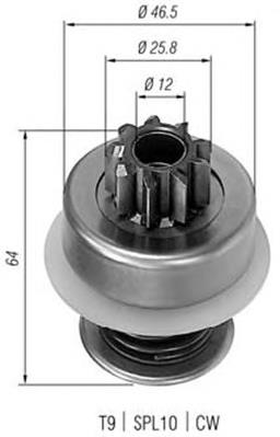 1487218 Ford bendiks rozrusznika