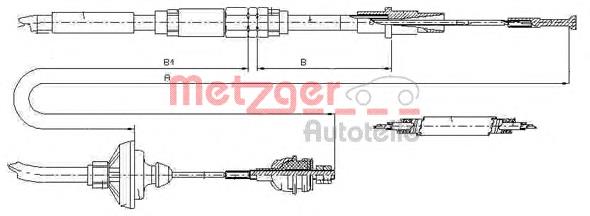 Do koszyka 7001635 Cavo Linka sprzęgła
