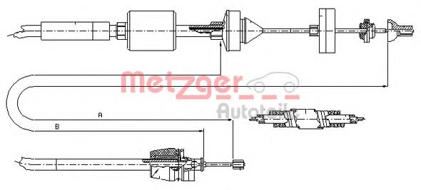 10.2843 Metzger linka sprzęgła