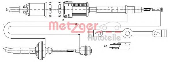 Linka sprzęgła 7001635 Cavo