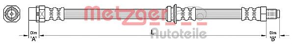 Do koszyka PHB2029 TRW Przewód hamulcowy tylny