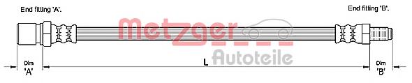 Do koszyka 46786431 Fiat/Alfa/Lancia Przewód hamulcowy przedni