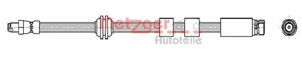 Do koszyka 1444730 Ford Przewód hamulcowy przedni