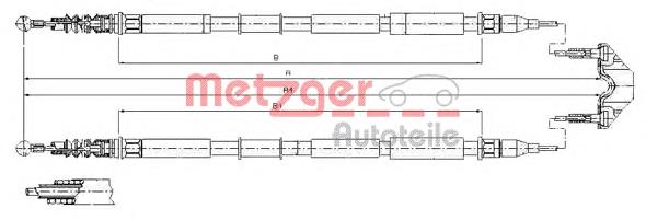 Linka hamulca ręcznego tylna prawa/lewa Opel 522036 cena, od 25,96 USD