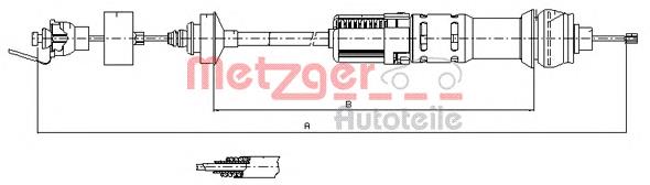 Do koszyka 00002150AR Peugeot/Citroen Linka sprzęgła