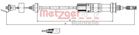 00002150AC Peugeot/Citroen Linka sprzęgła