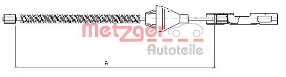 Linka hamulca ręcznego tylna prawa/lewa 1335046 Ford
