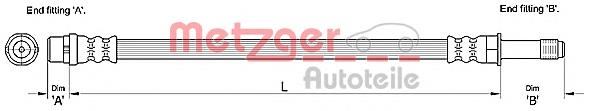 Przewód hamulcowy przedni VAG 2E0611807B cena, od 7,89 USD