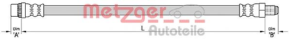Do koszyka 8200333851 Renault (RVI) Przewód hamulcowy przedni