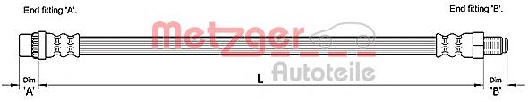 Przewód hamulcowy przedni 8200673567 Renault (RVI)