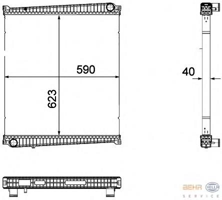 Chłodnica silnika Renault (RVI) 7482164946 cena, od 252,78 USD