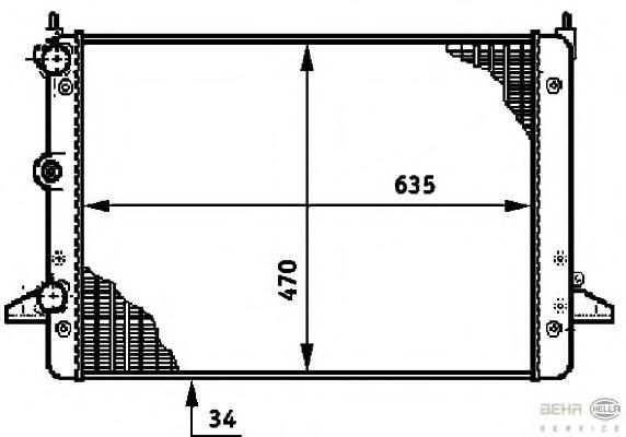 7M3121253A VAG Chłodnica silnika