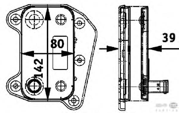 Chłodnica oleju Mercedes 709269290 cena, od 14,63 USD