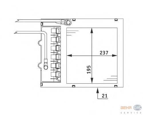 Chłodnica nagrzewnicy (ogrzewacza) Opel 1826089 cena, od 292,22 USD